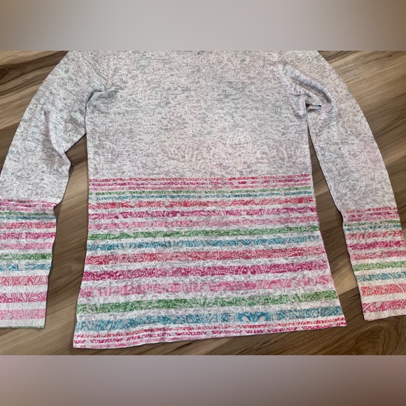 Sundance Whimsy Rose Waffle Long Sleeve Shirt Elephants Boho Mandala Medium M - Picture 8 of 8